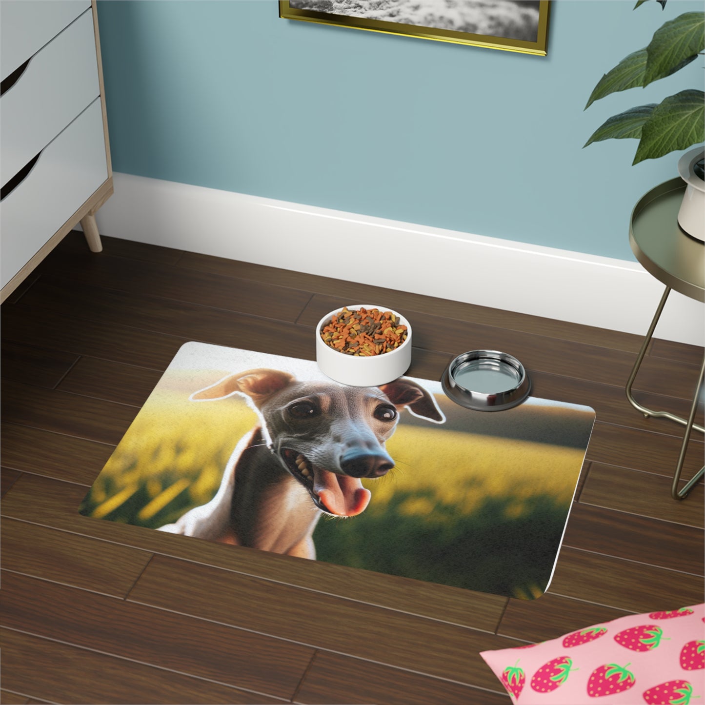 Pet Food Mat (12x18) - Greyhound