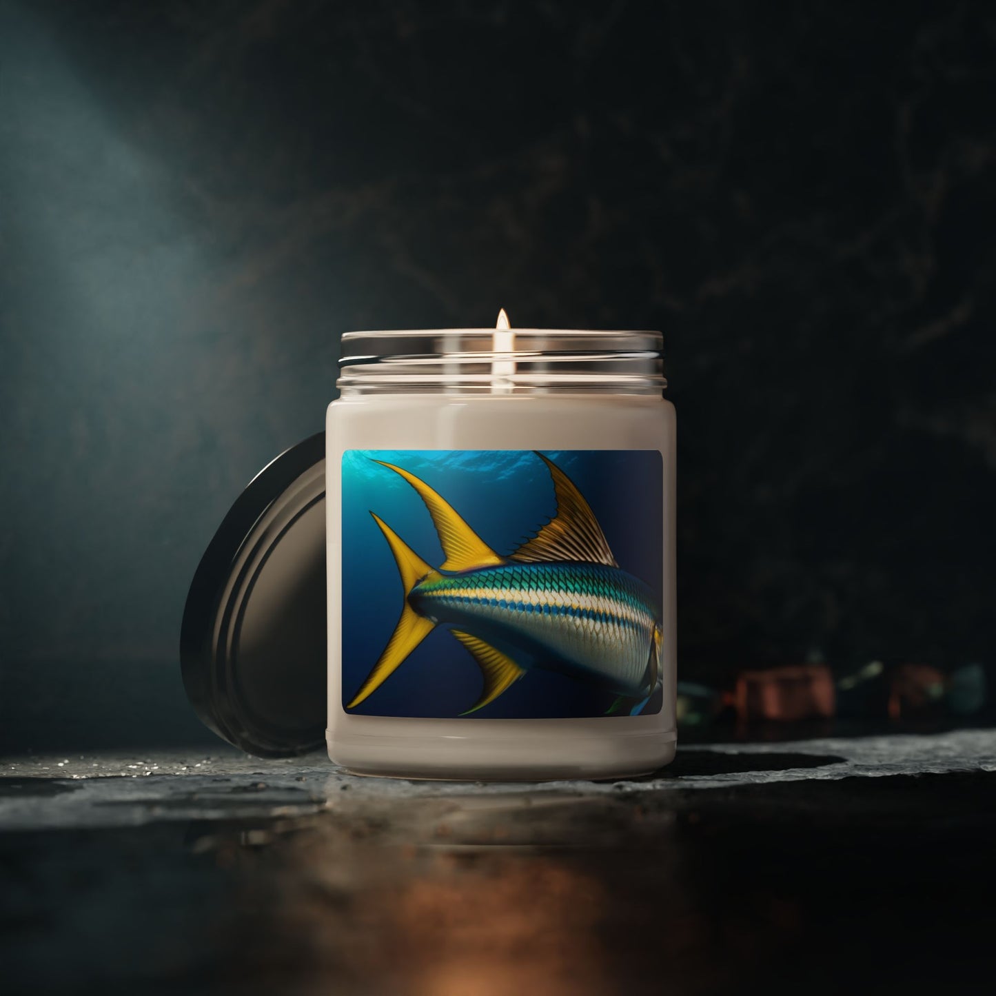 Close Up of a Sailfish's Fin- Scented Soy Candle, 9oz