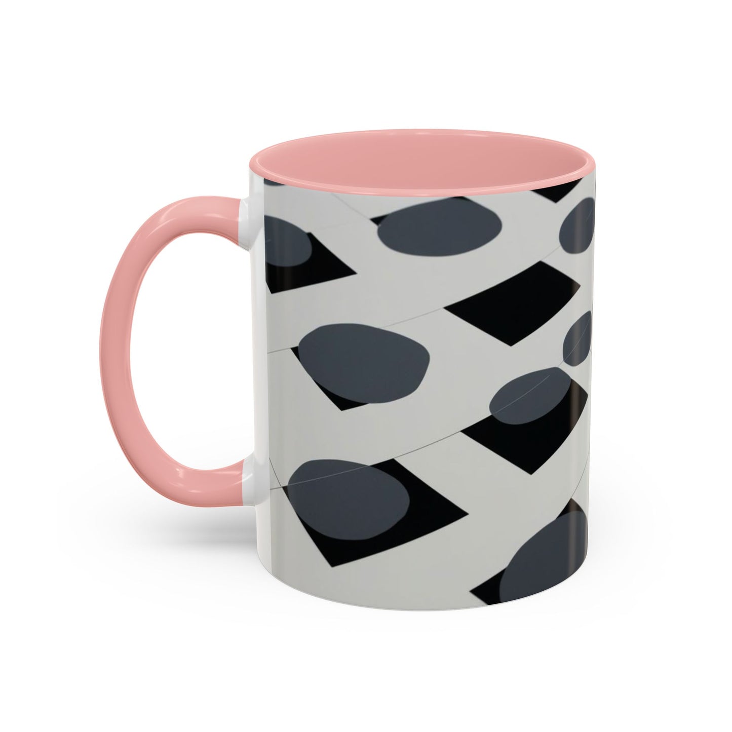Optical Illusion Accent Mug – Ceramic Coffee Cup