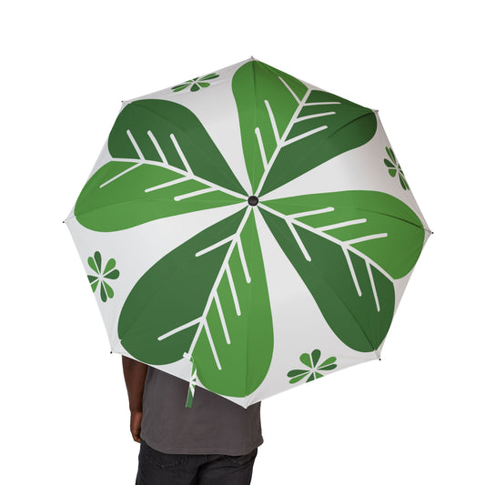 Four Leaf Clover Semi-Automatic Foldable Umbrella
