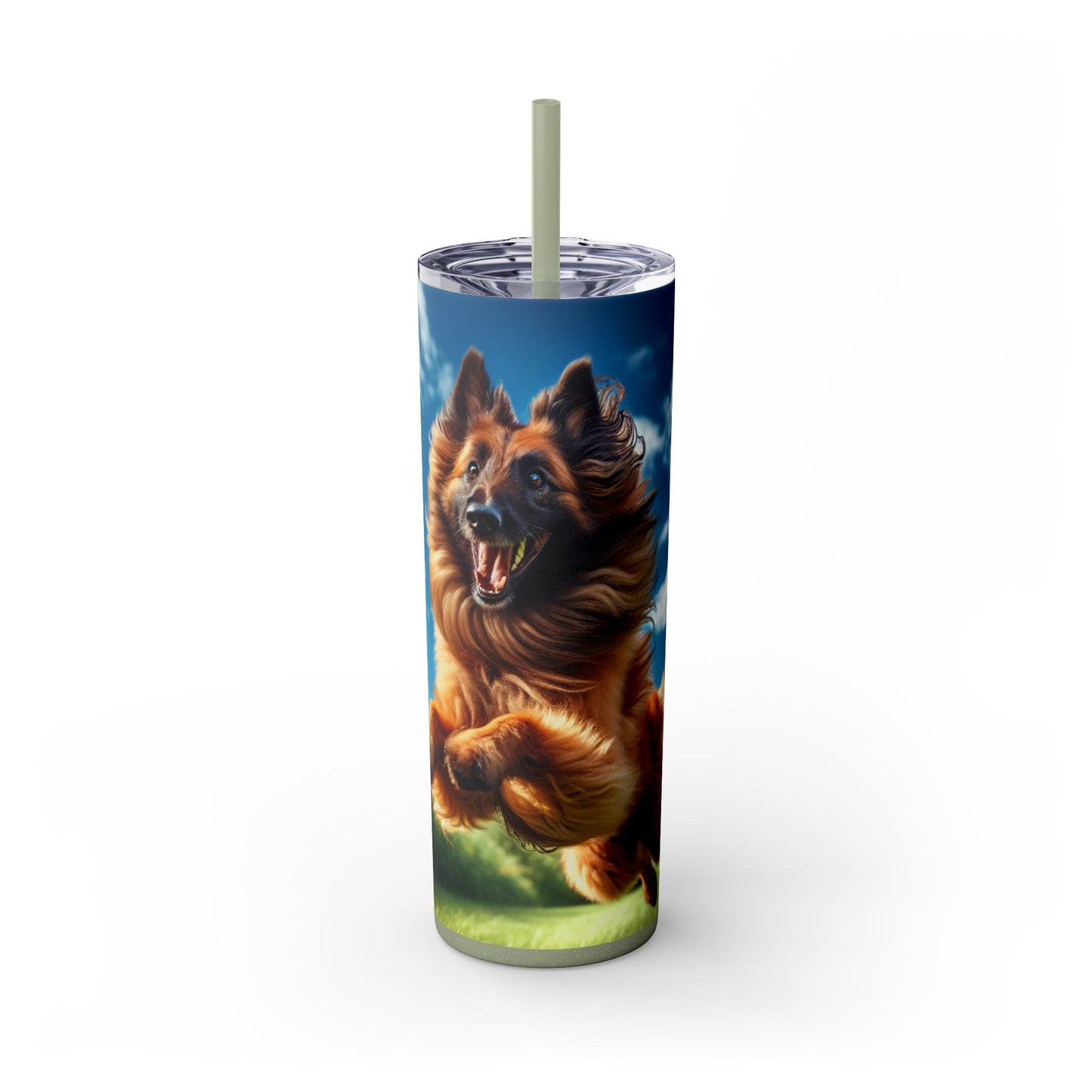 Belgian Shepherd Dog Laekenois Tumbler with Straw, 20oz
