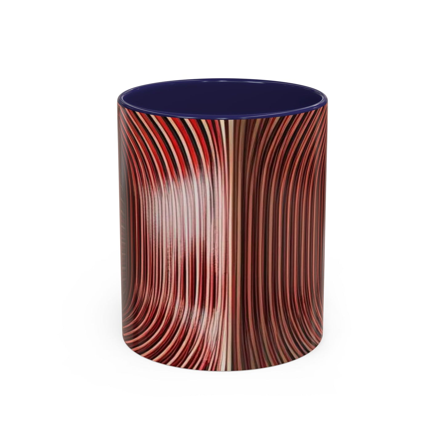 Optical Illusion Accent Mug – Ceramic Coffee Cup