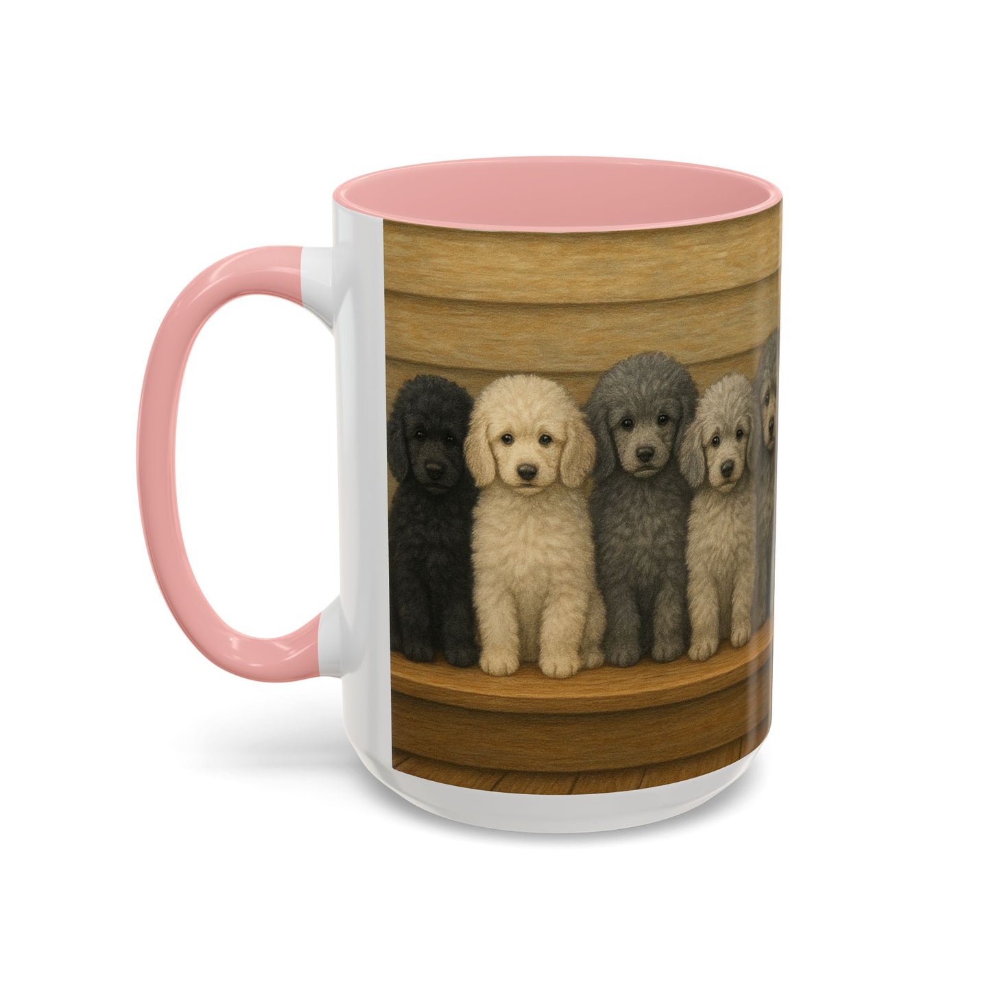 Mug à café décoratif avec motif chiots caniches - Cadeau idéal pour les amoureux des chiens