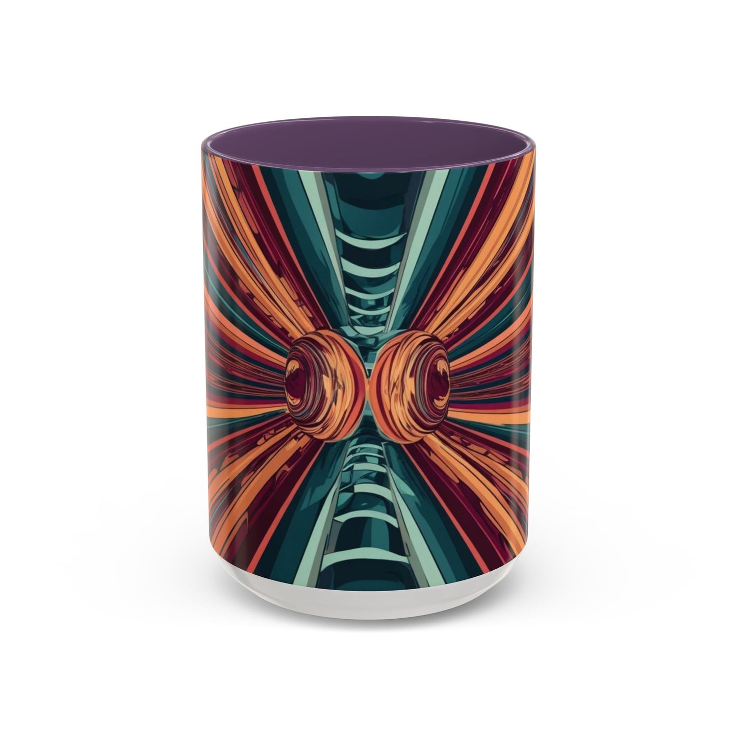 Optical Illusion Accent Mug – Ceramic Coffee Cup