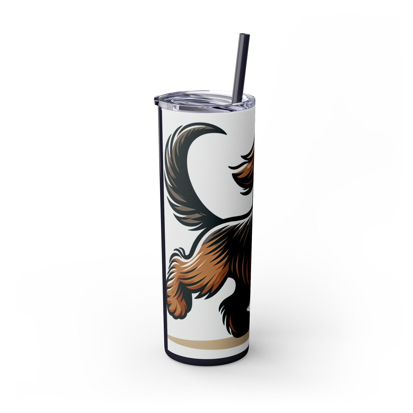 Otterhound Skinny Tumbler with Straw, 20oz