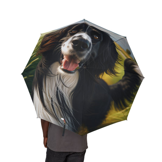 Large Munsterlander Semi-Automatic Foldable Umbrella