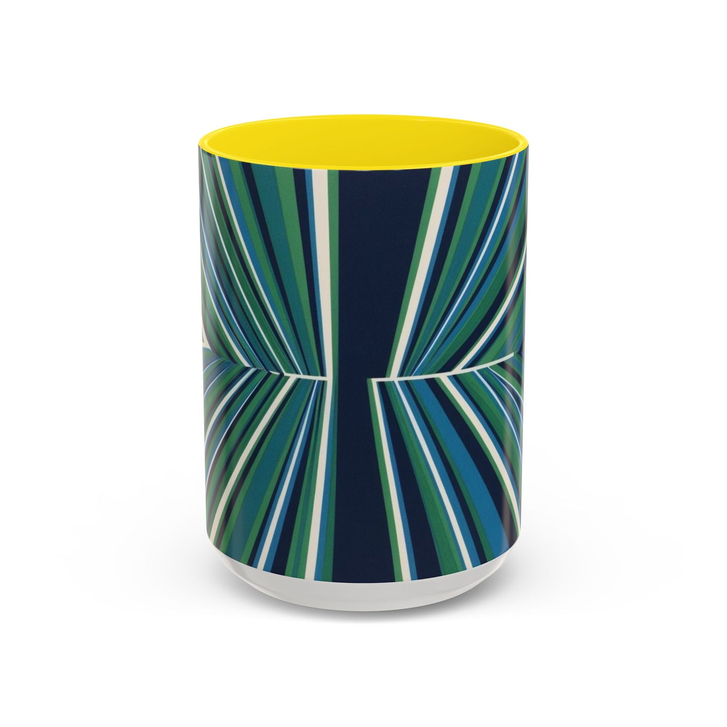Optical Illusion Accent Mug – Ceramic Coffee Cup