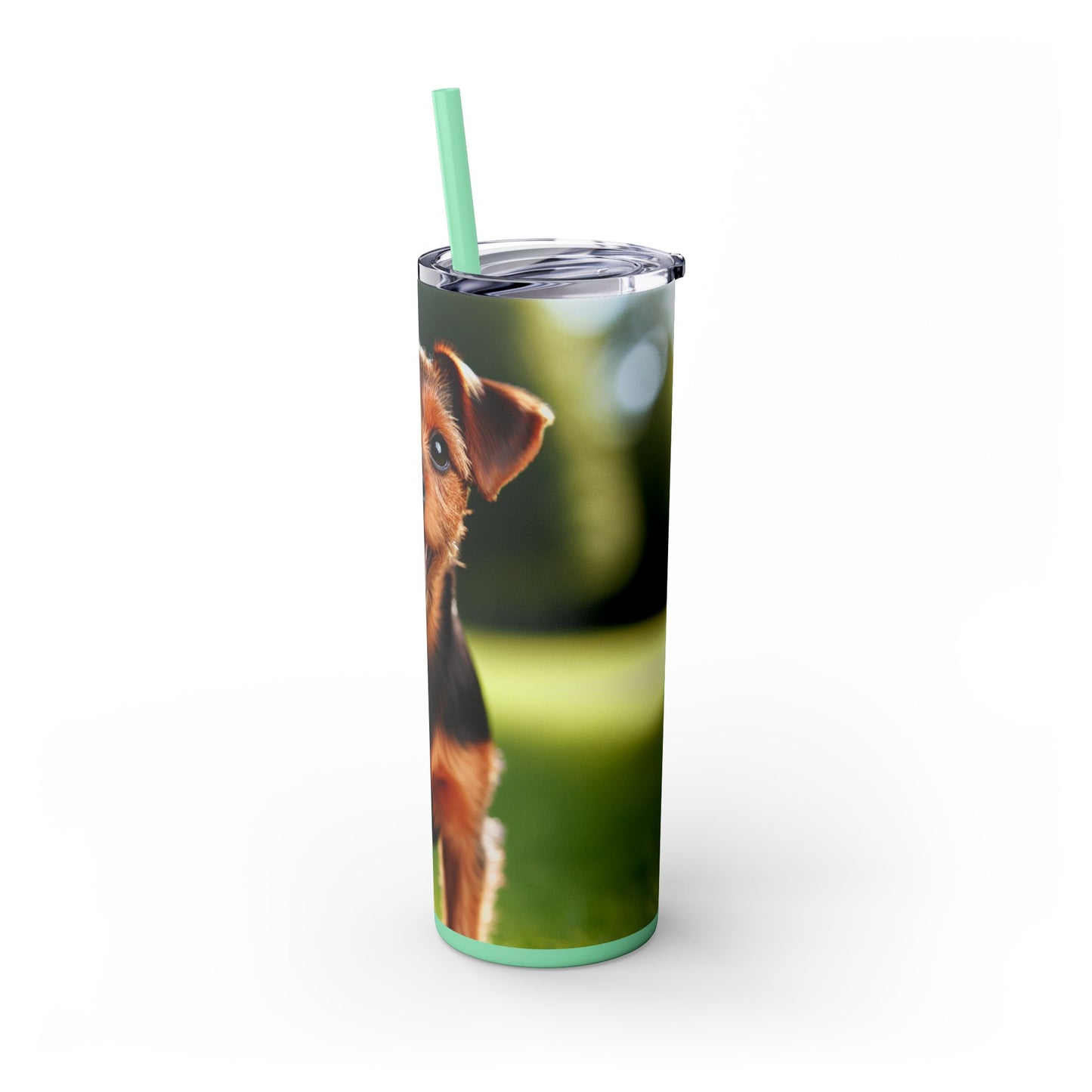 Deutscher Jagdterrier Vaso con pajita, 20 oz