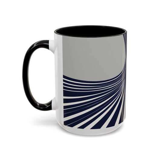 Optical Illusion Accent Mug – Ceramic Coffee Cup