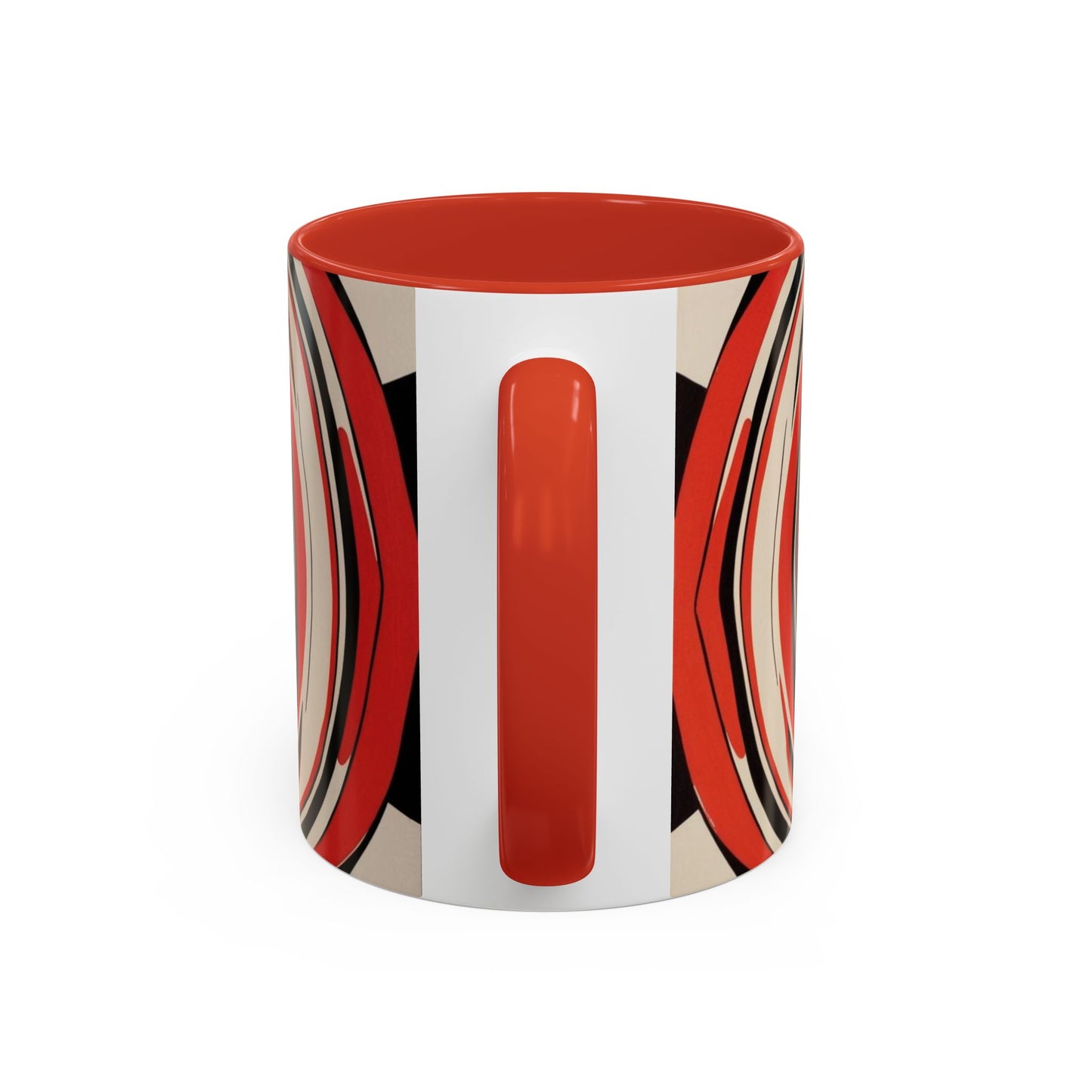 Optical Illusion Accent Mug – Ceramic Coffee Cup