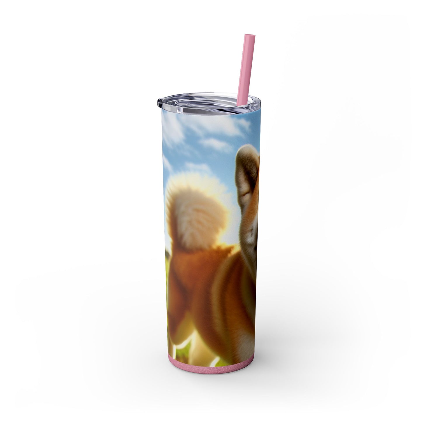 Akita Skinny Tumbler with Straw, 20oz