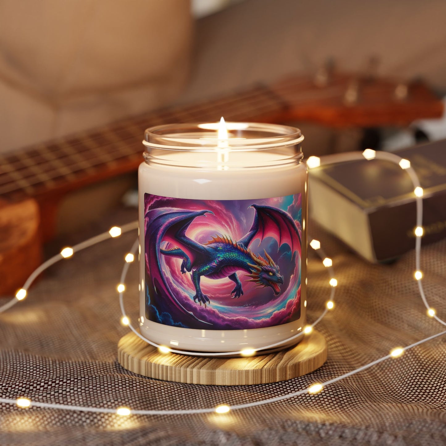 Glittery Dragon- Scented Soy Candle, 9oz