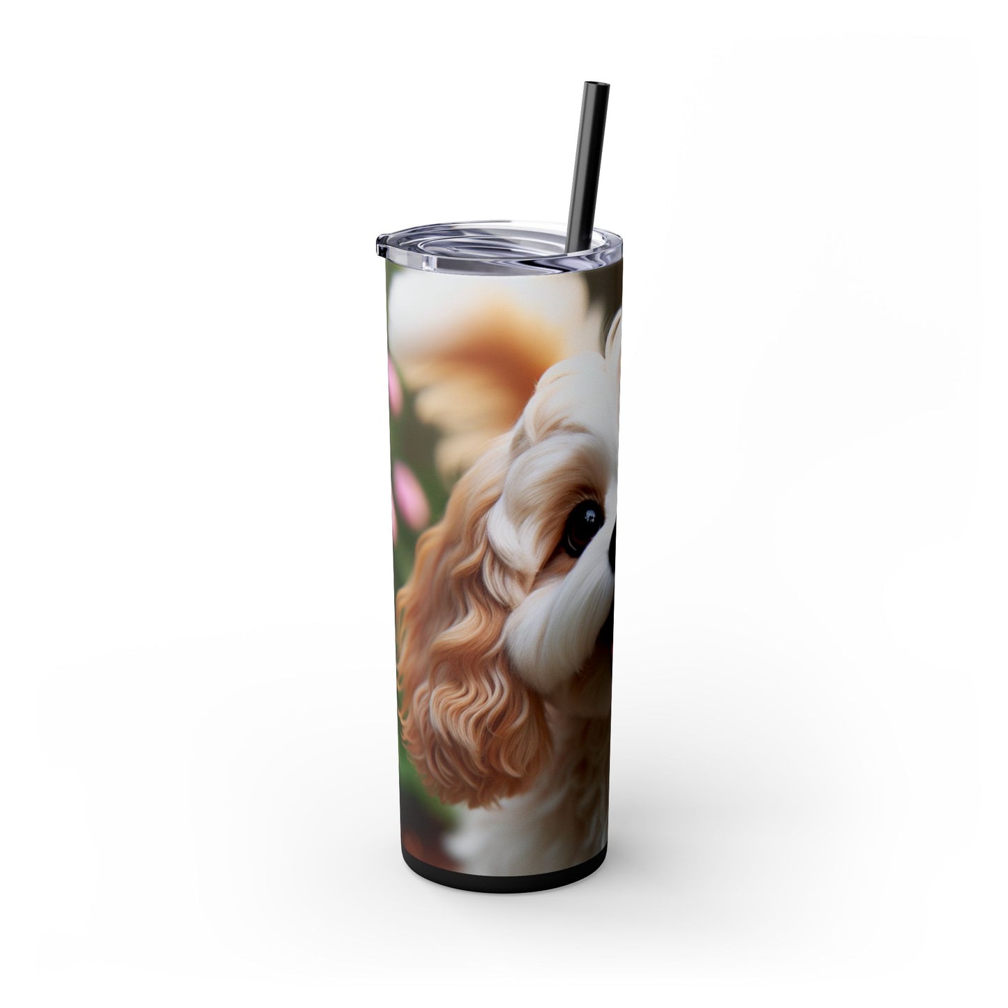 Skinny Tumbler with Straw – 20 oz Stainless Steel Cup