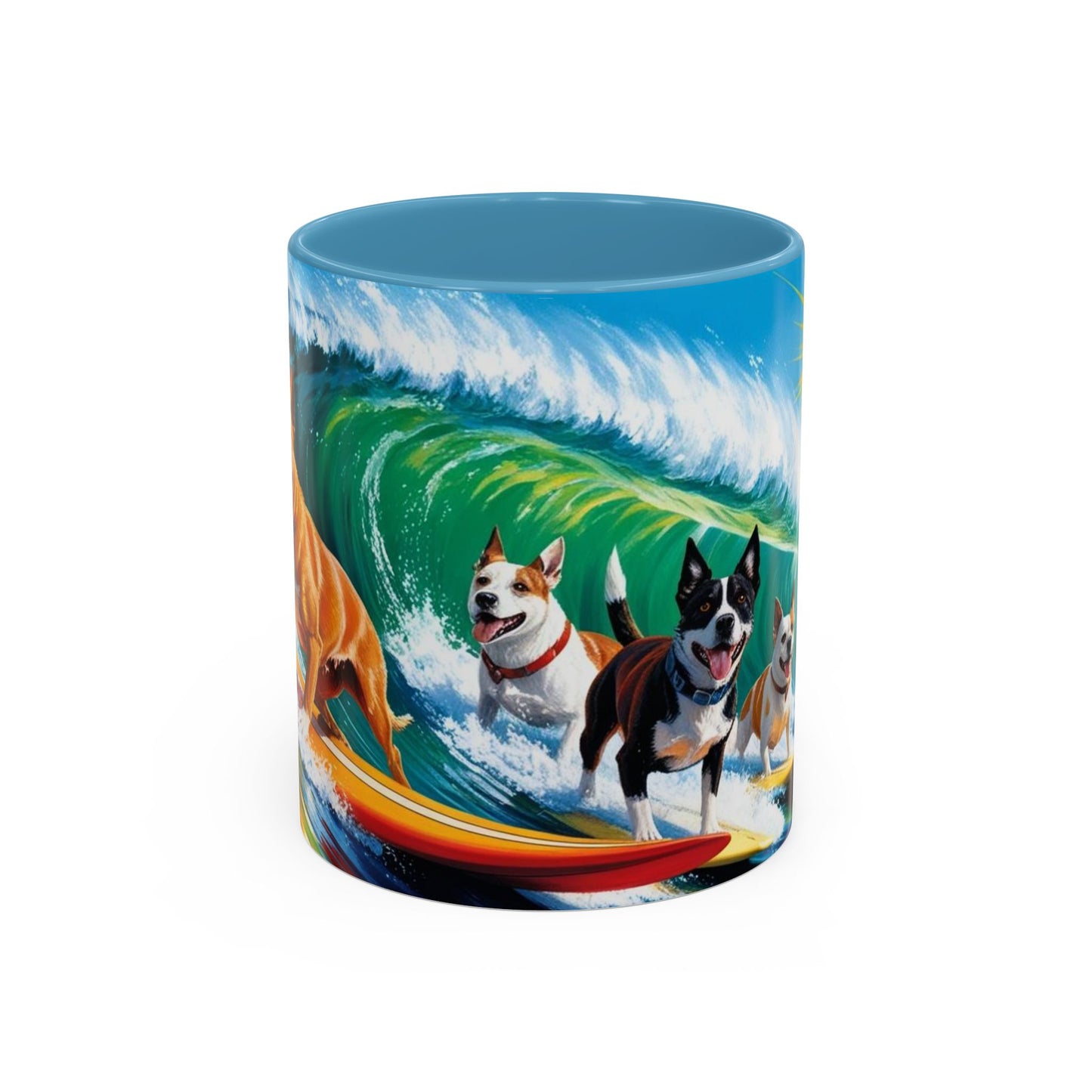 Taza de café con detalles de Surf Dogs: el regalo perfecto para los amantes de los perros