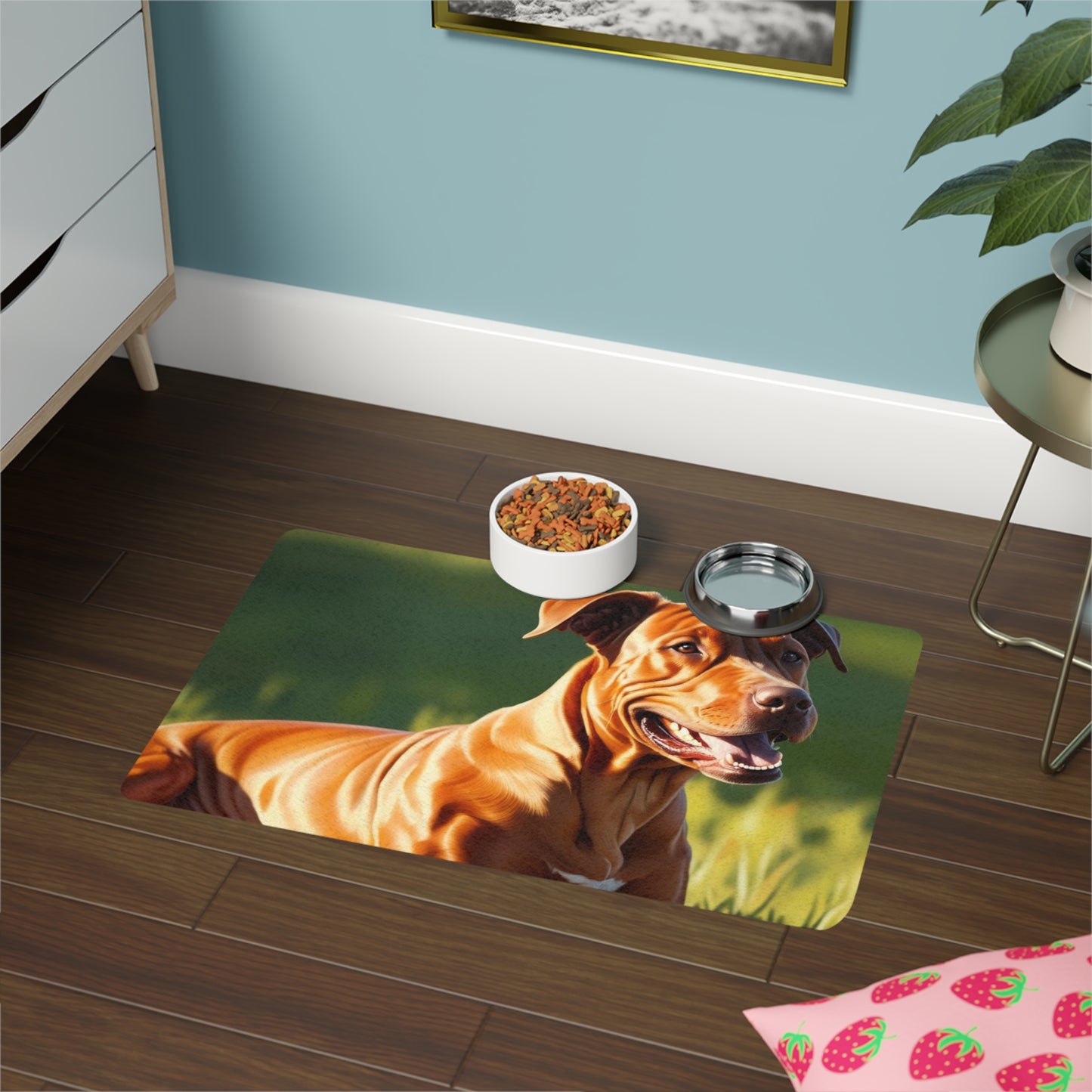 Pet Food Mat (12x18) - Rhodesian Ridgeback