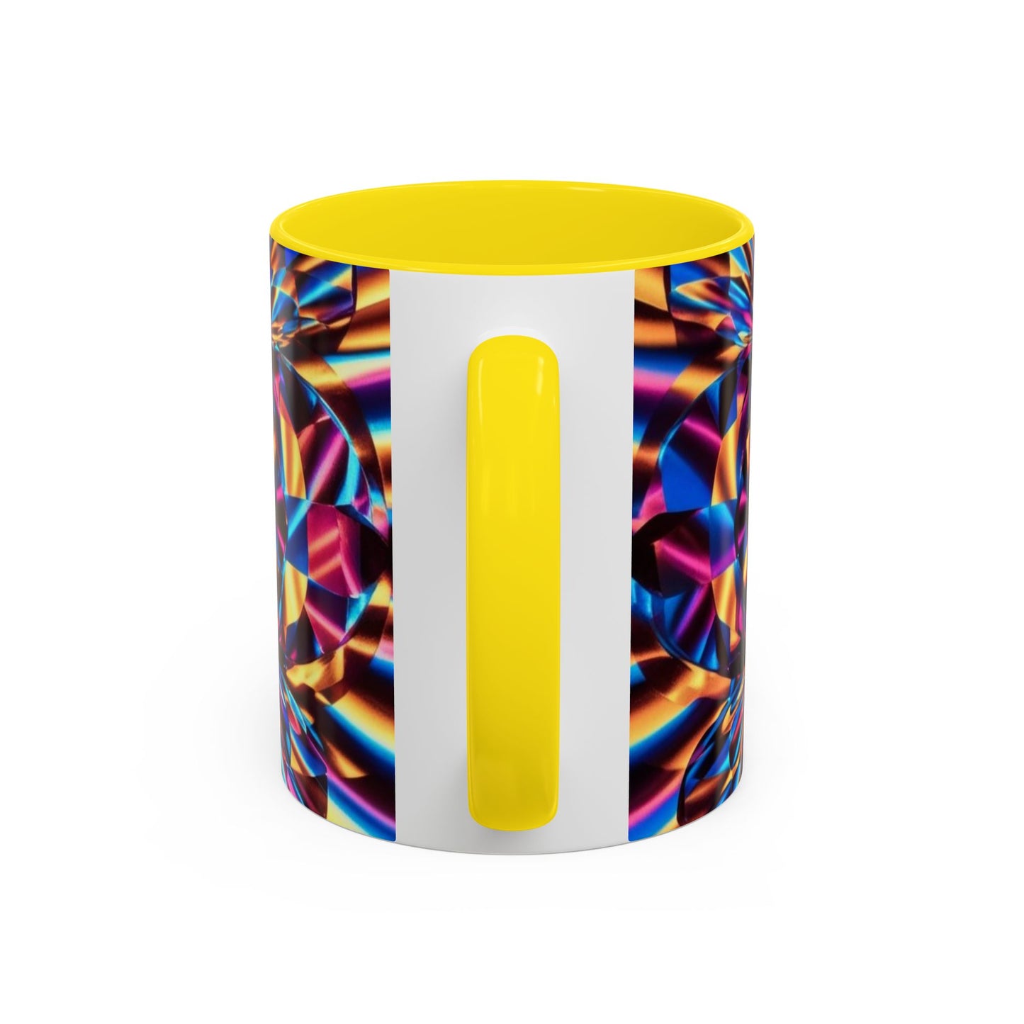 Optical Illusion Accent Mug – Ceramic Coffee Cup