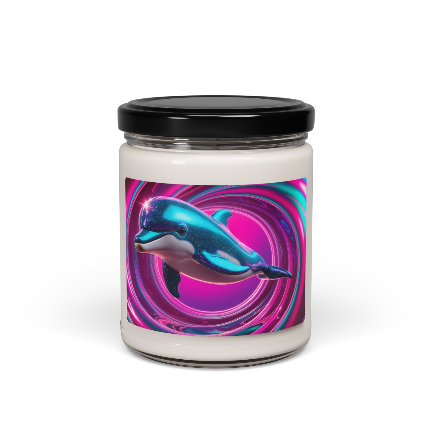 Glittery Dolphin- Scented Soy Candle, 9oz