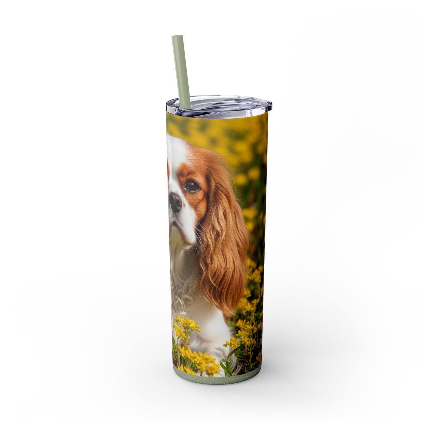 Skinny Tumbler with Straw – 20 oz Stainless Steel Cup