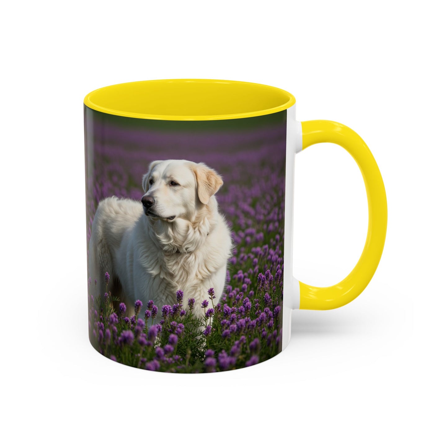 Taza de café con acento Kuvasz: regalo perfecto para los amantes de los perros
