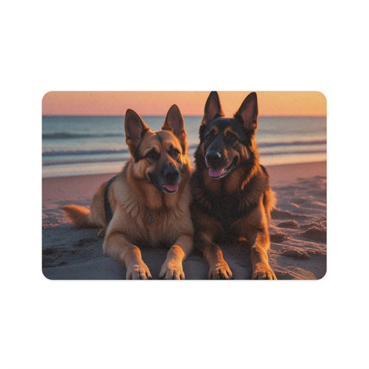 Pet Food Mat (12x18) - German Shepherd Love