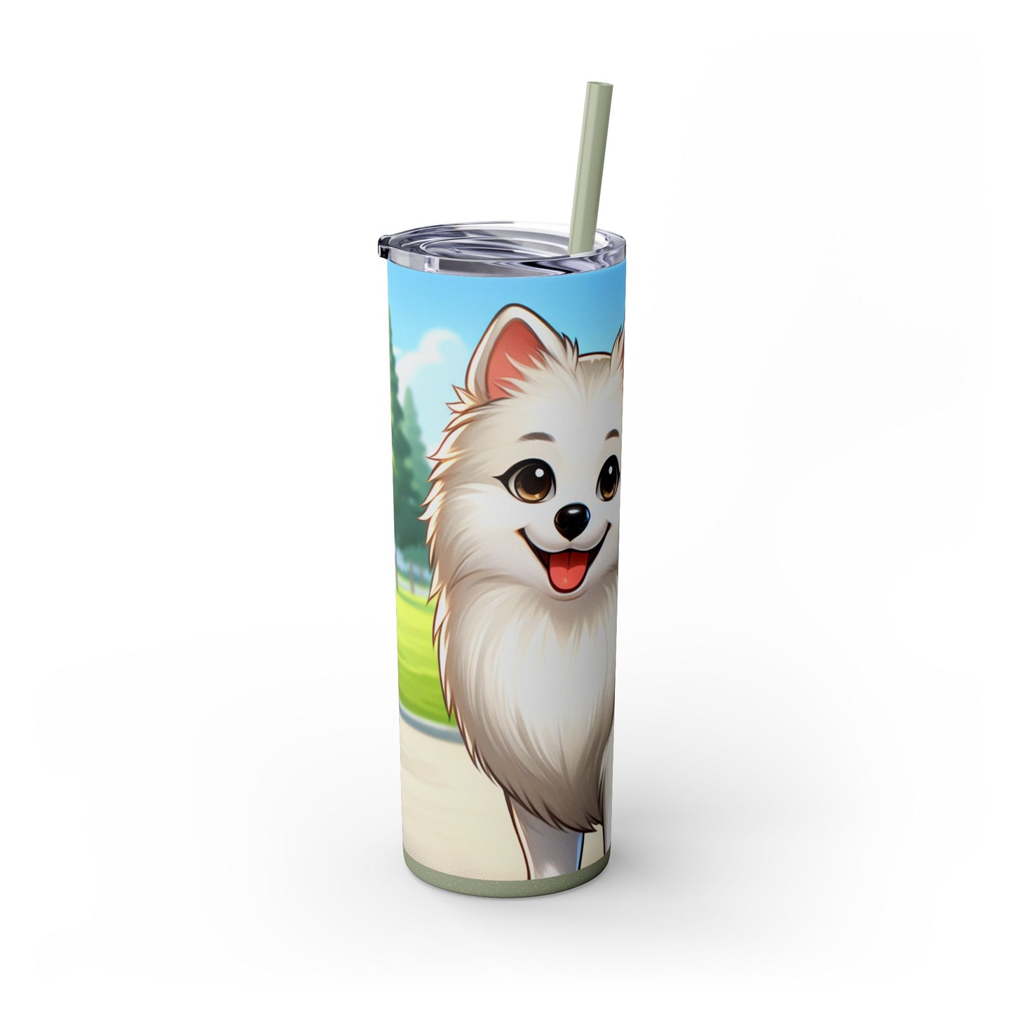 Indian Spitz Tumbler with Straw, 20oz