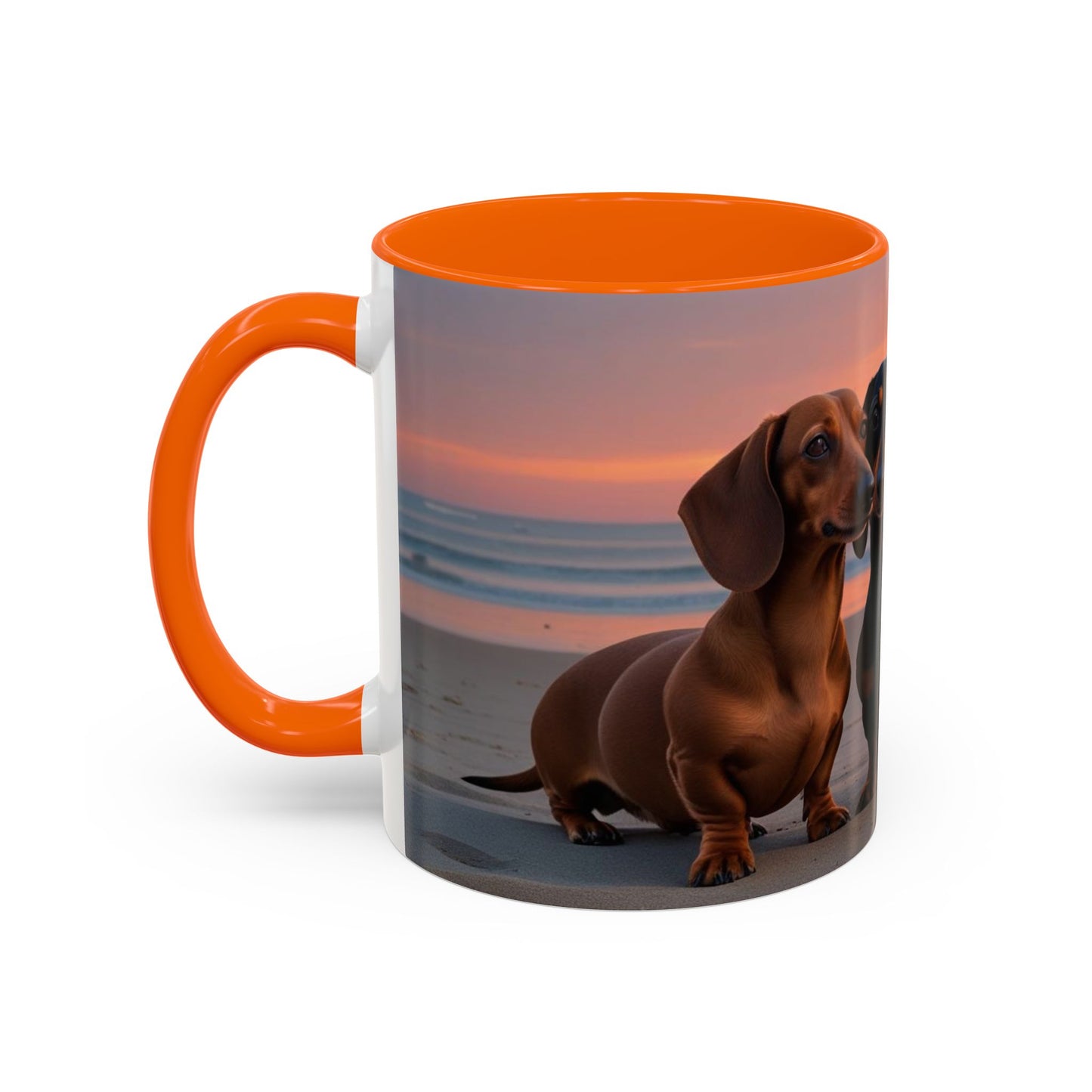 Dachshund Love Accent Coffee Mug - Perfect Gift for Dog Lovers