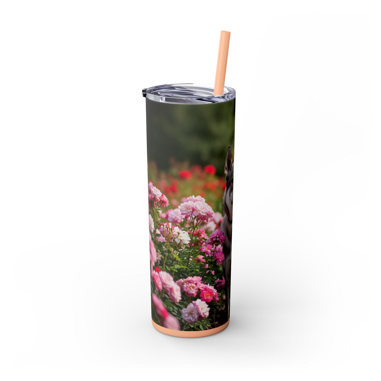 Skinny Tumbler with Straw – 20 oz Stainless Steel Cup