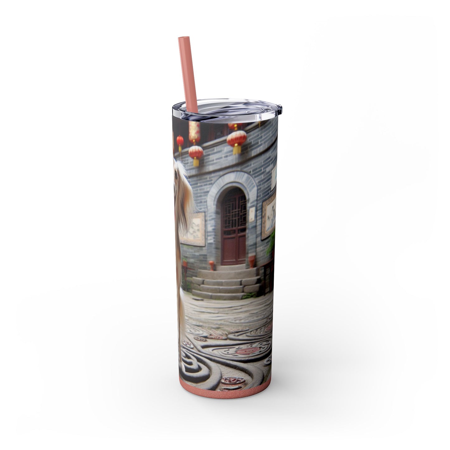 Gobelet Saluki chinois avec paille, 590 ml