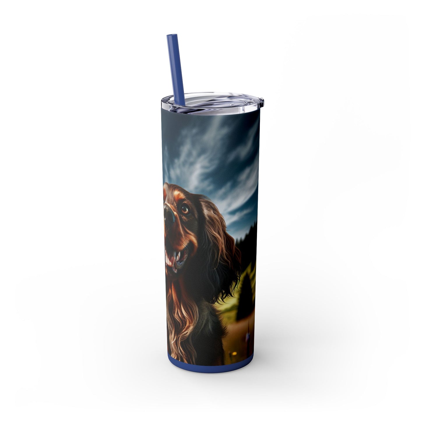 Skinny Tumbler with Straw – 20 oz Stainless Steel Cup