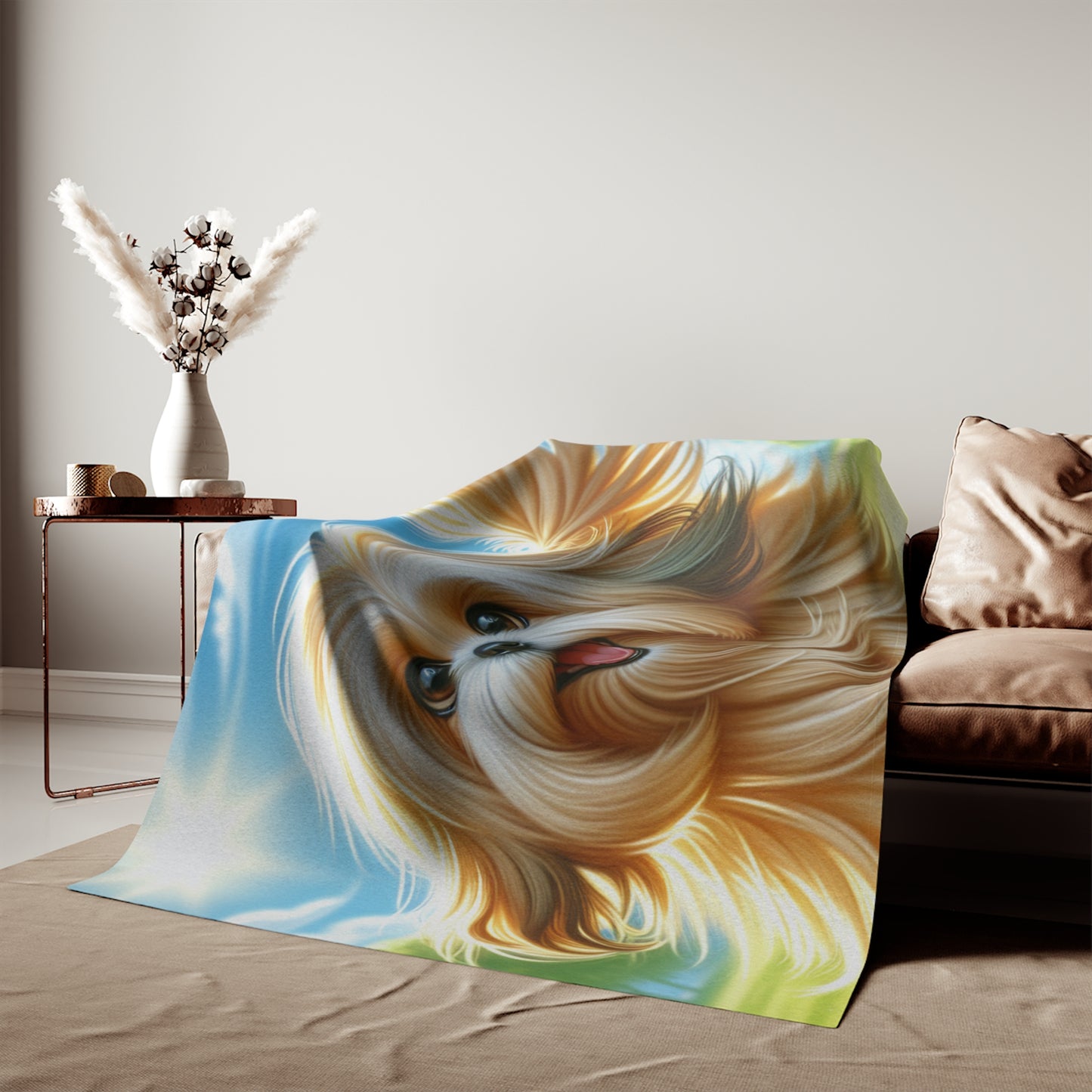 Lhasa Apso Sweatshirt Blanket
