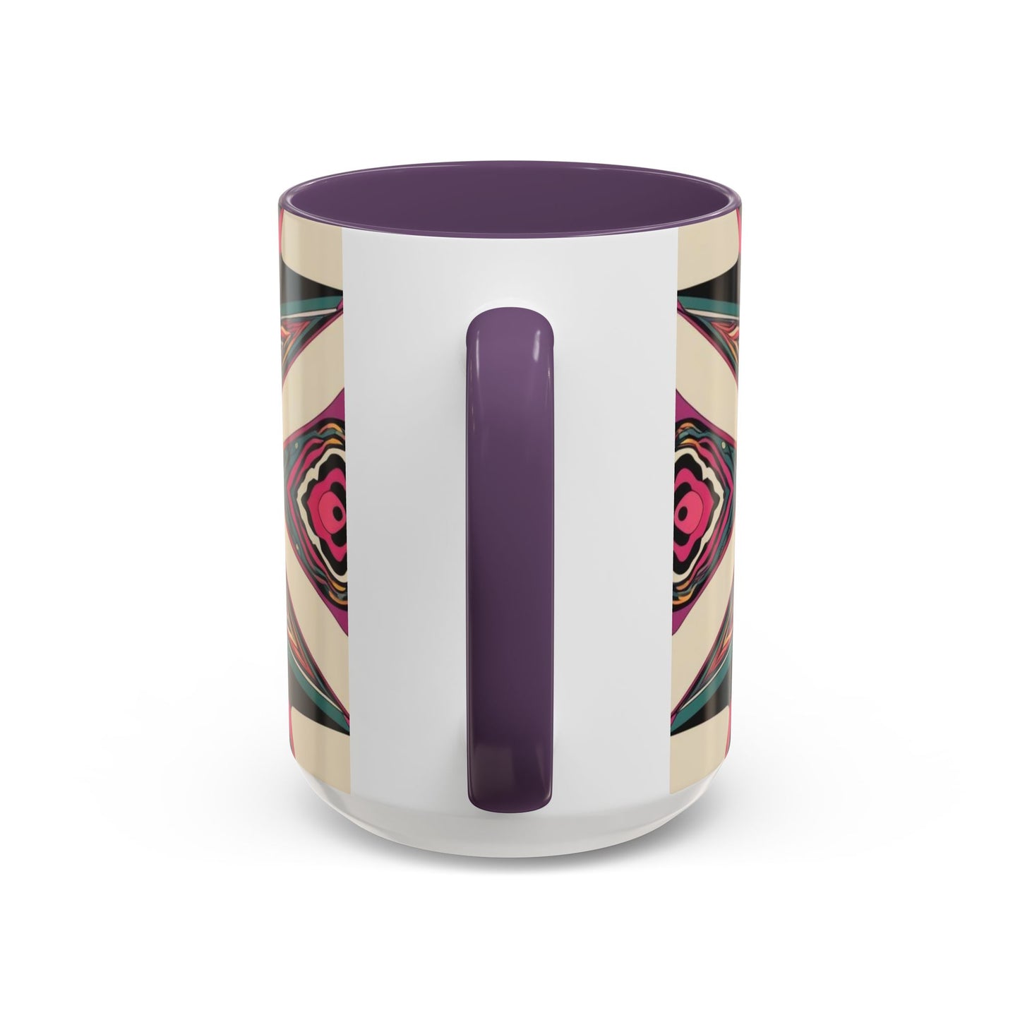 Optical Illusion Accent Mug – Ceramic Coffee Cup