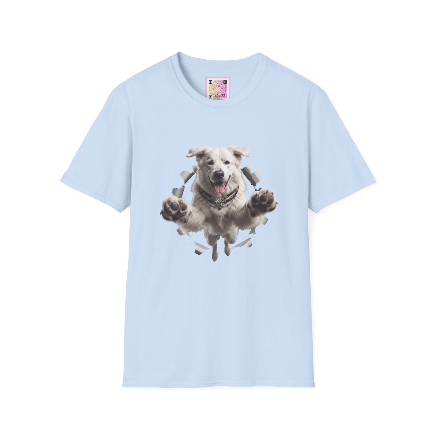 White Swiss Mountain Dog Tee Shirt