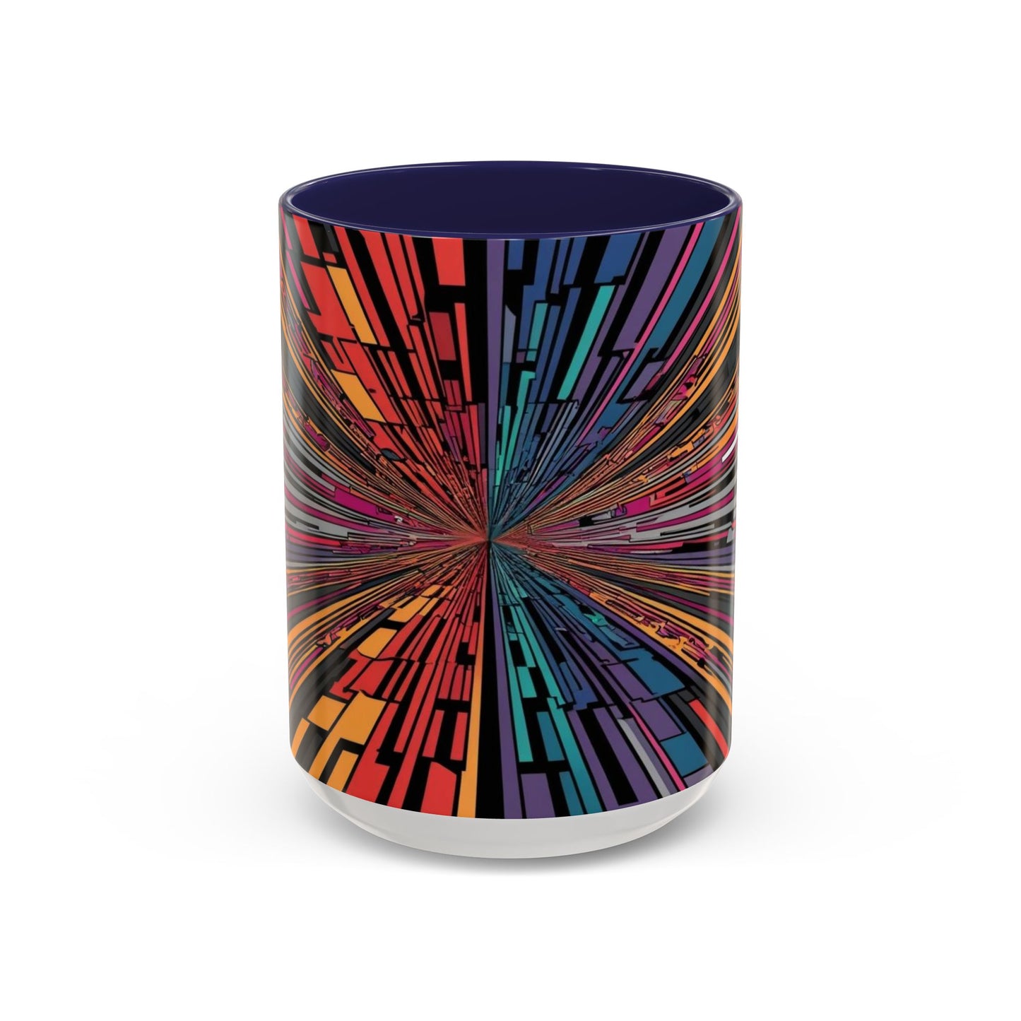 Optical Illusion Accent Mug – Ceramic Coffee Cup
