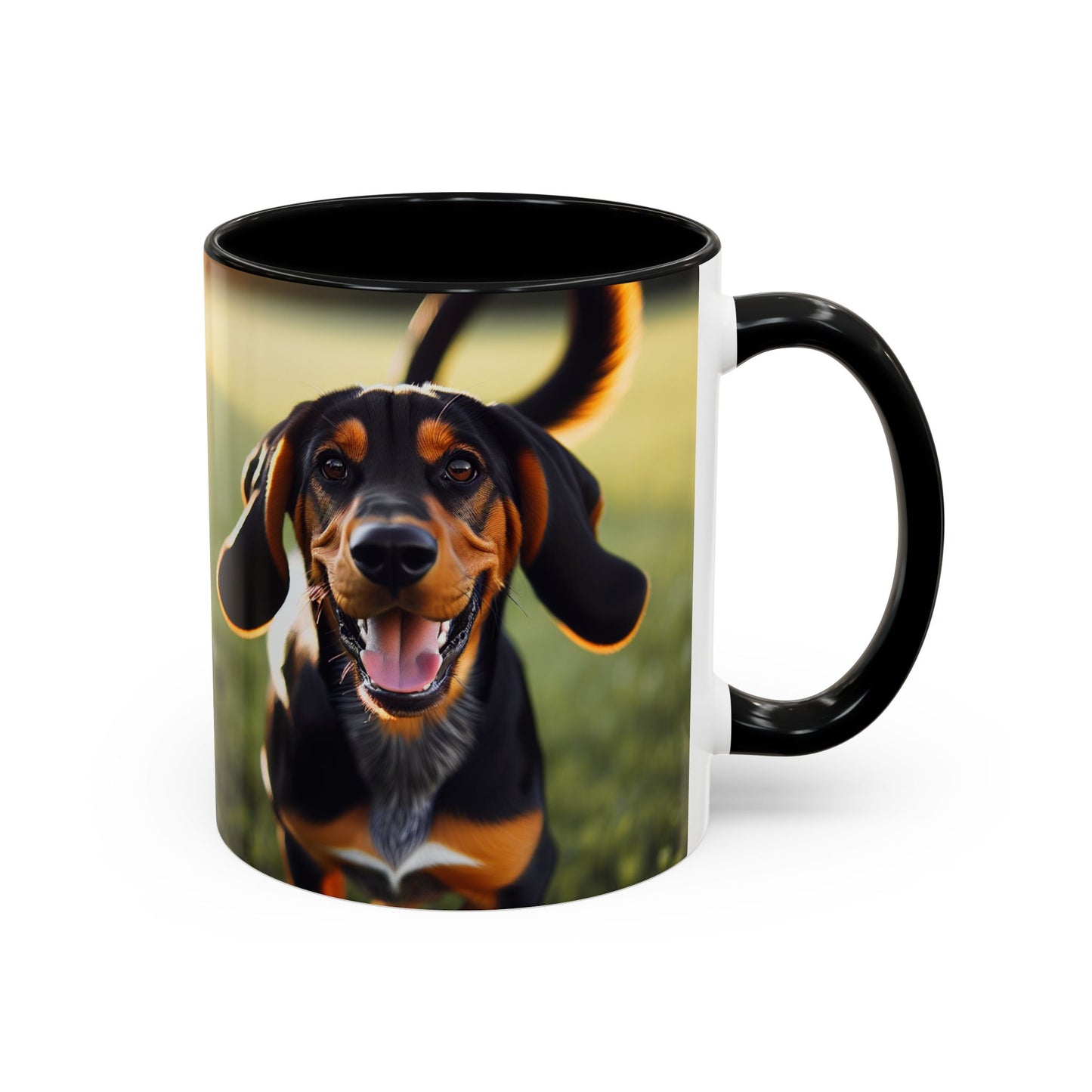 Black and Tan Coonhound Accent Coffee Mug - Perfect Gift for Dog Lovers
