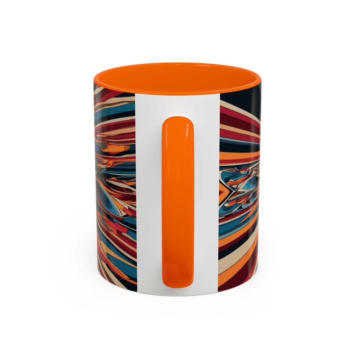 Optical Illusion Accent Mug – Ceramic Coffee Cup