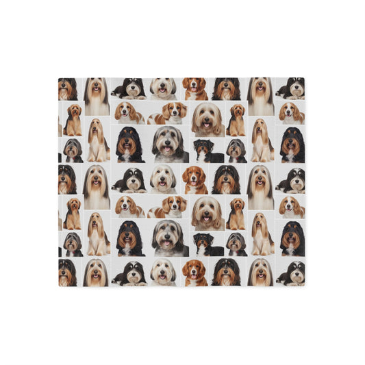Longhaired Dogs Sweatshirt Blanket
