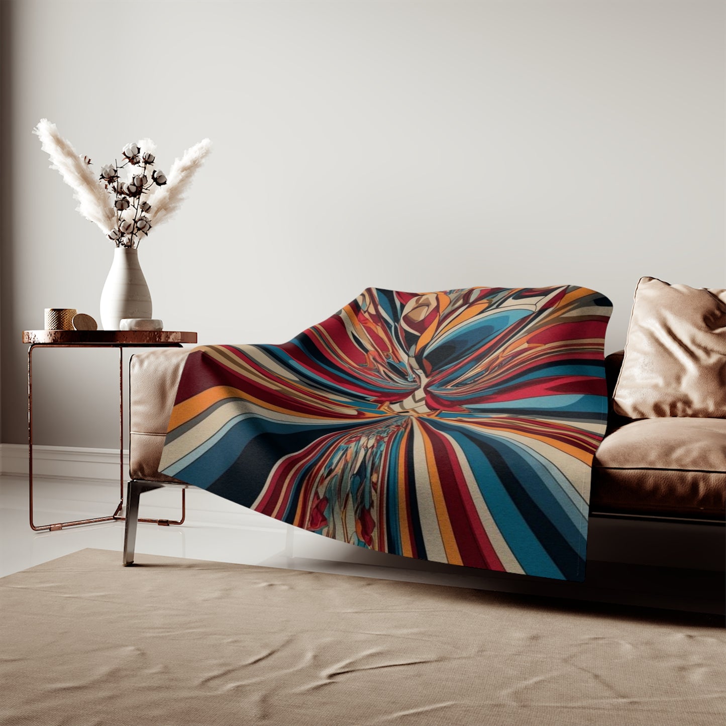 Sweat-shirt/couverture à illusion d'optique