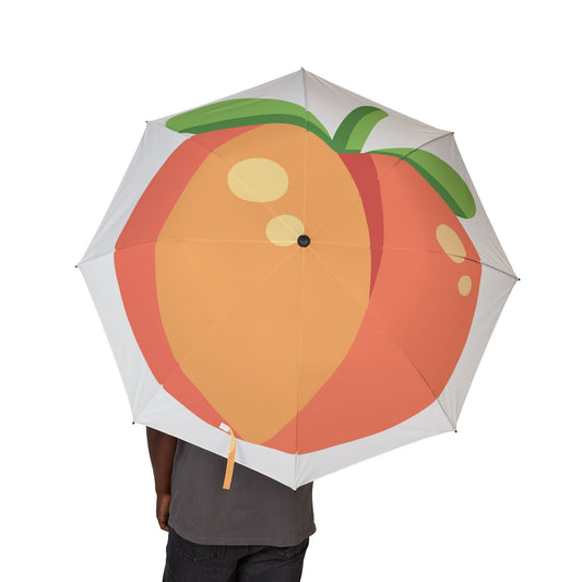 Peach Semi-Automatic Foldable Umbrella
