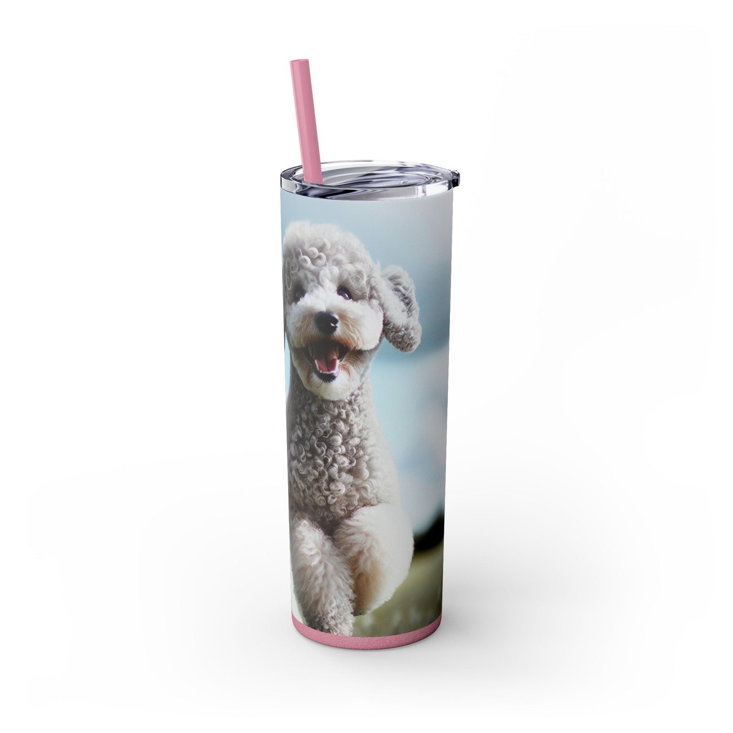 Bedlington Terrier Tumbler with Straw, 20oz