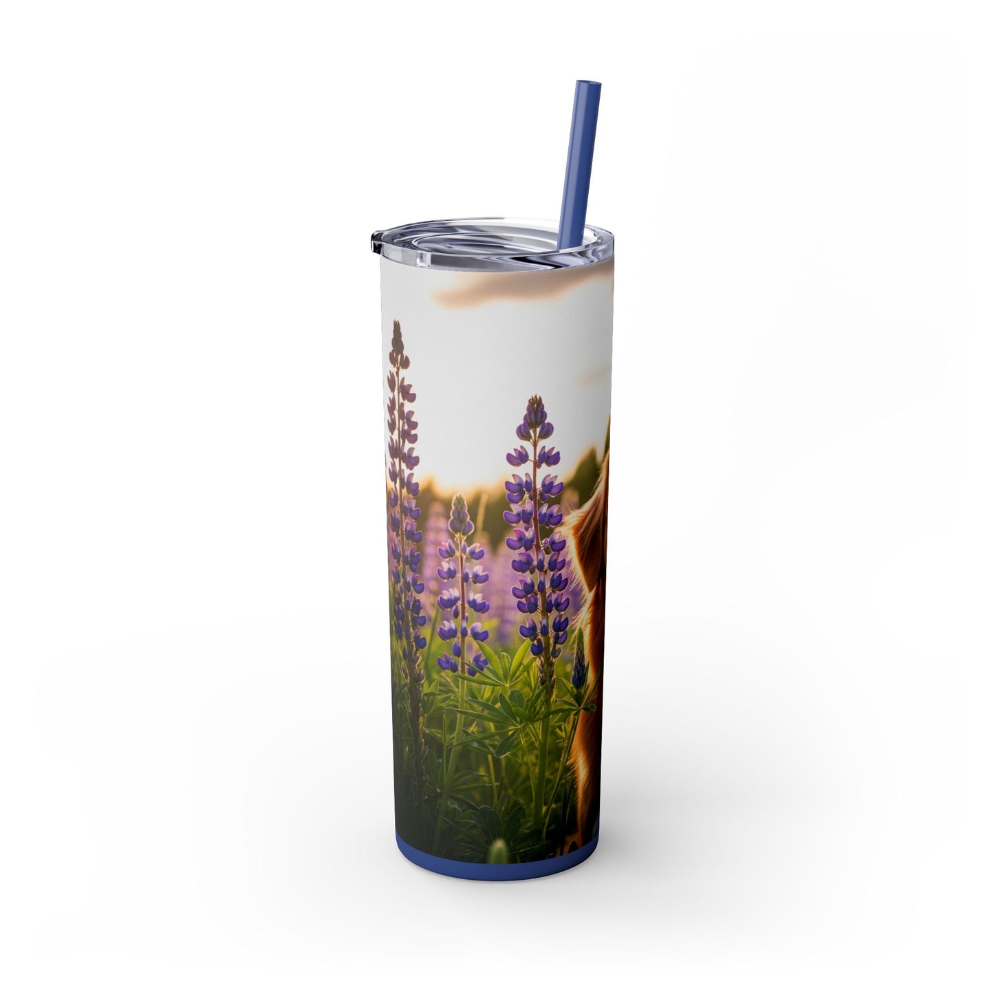 Nova Scotia Duck Tolling Retriever Skinny Tumbler with Straw, 20oz