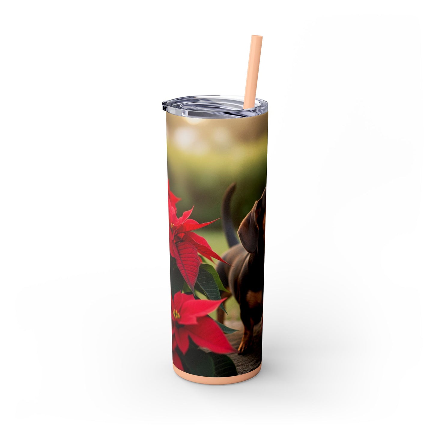 Skinny Tumbler with Straw – 20 oz Stainless Steel Cup