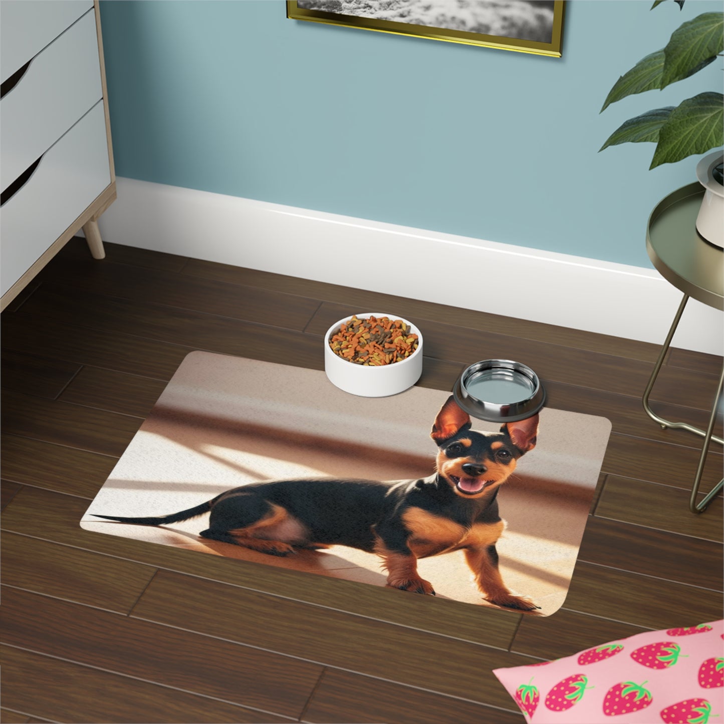 Pet Food Mat (12x18) - Miniature Pinscher