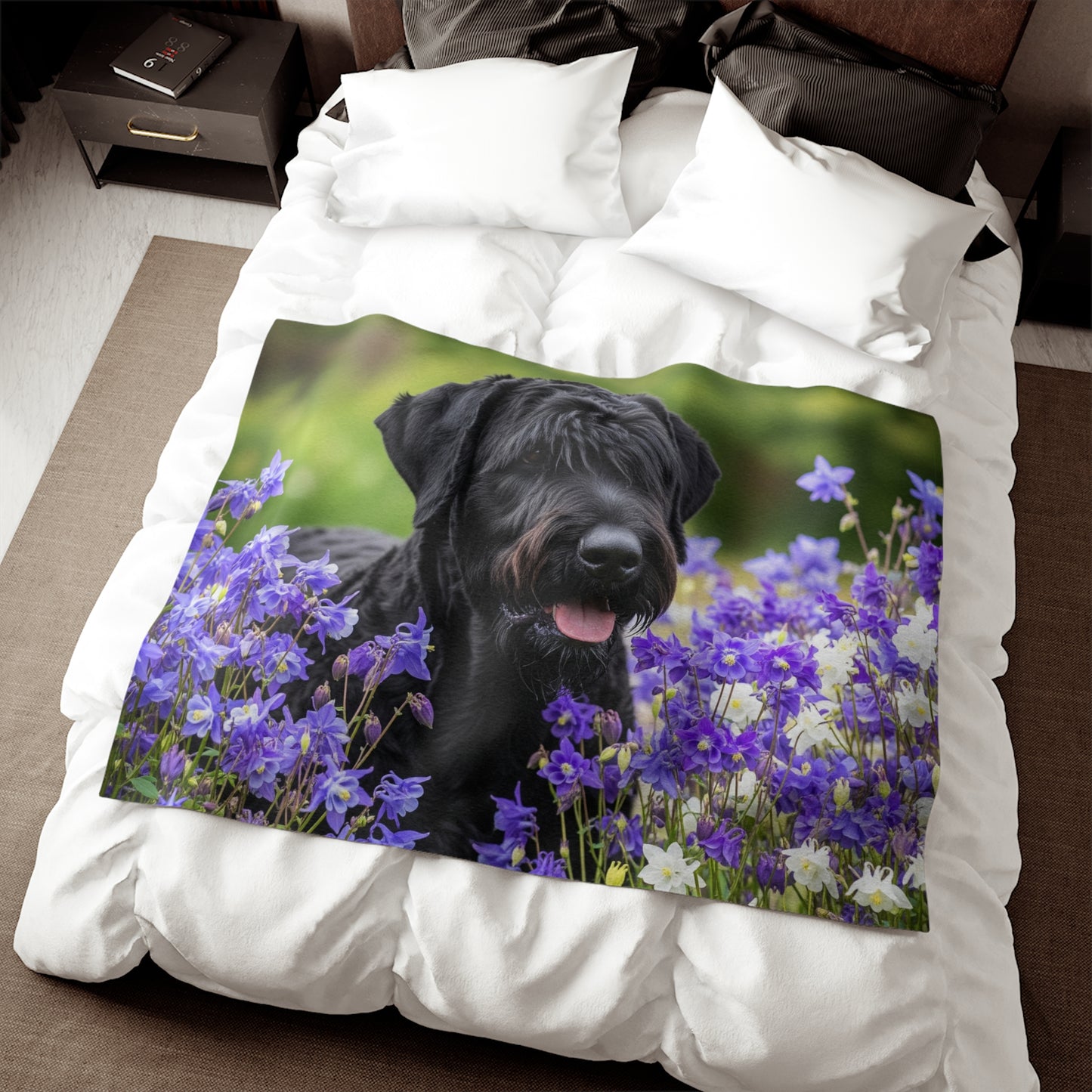 Black Russian Terrier Sweatshirt Blanket