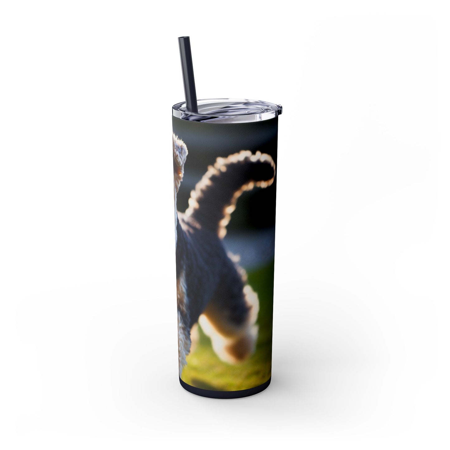 Lakeland Terrier Skinny Tumbler with Straw, 20oz