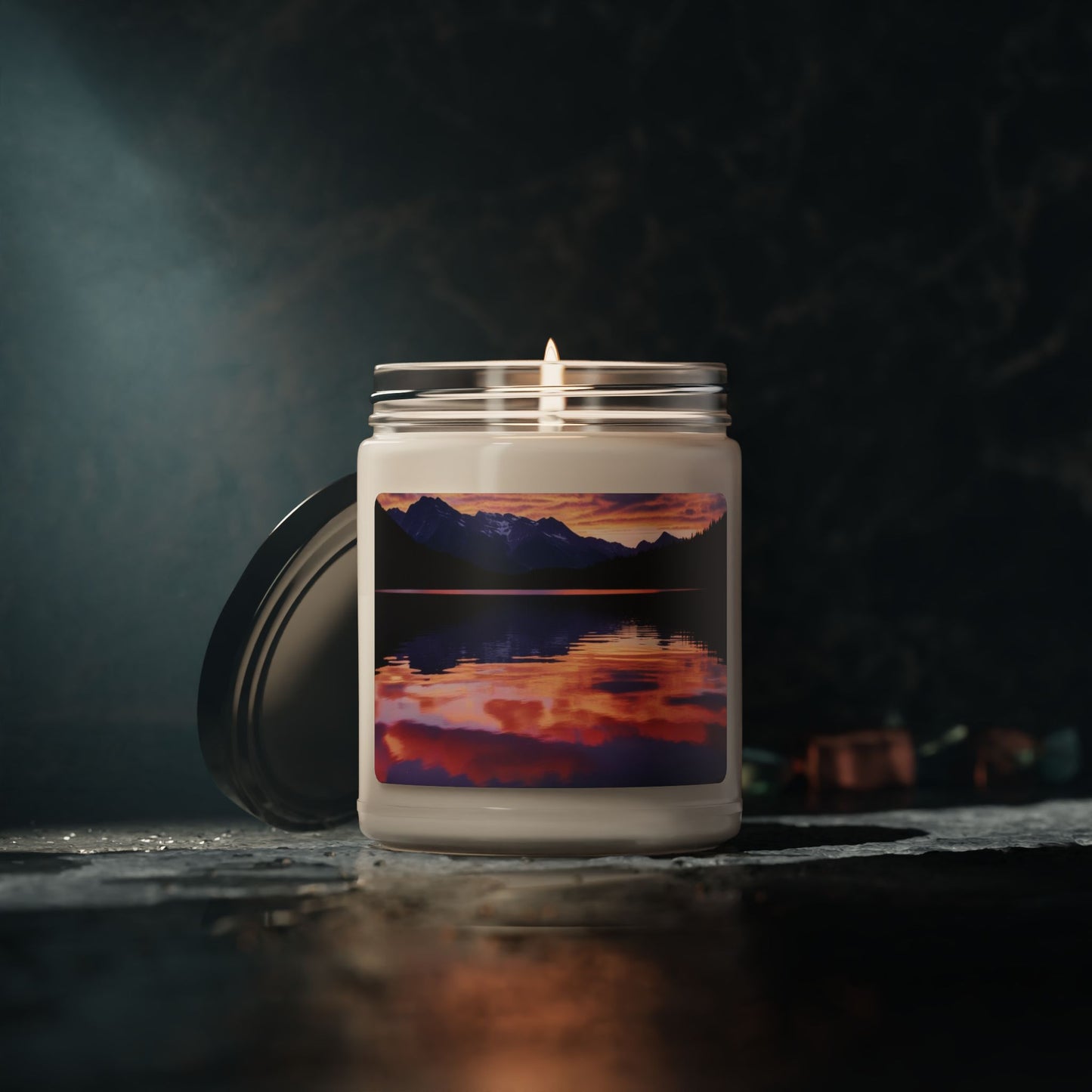 Mountain Lake Sunset- Scented Soy Candle, 9oz