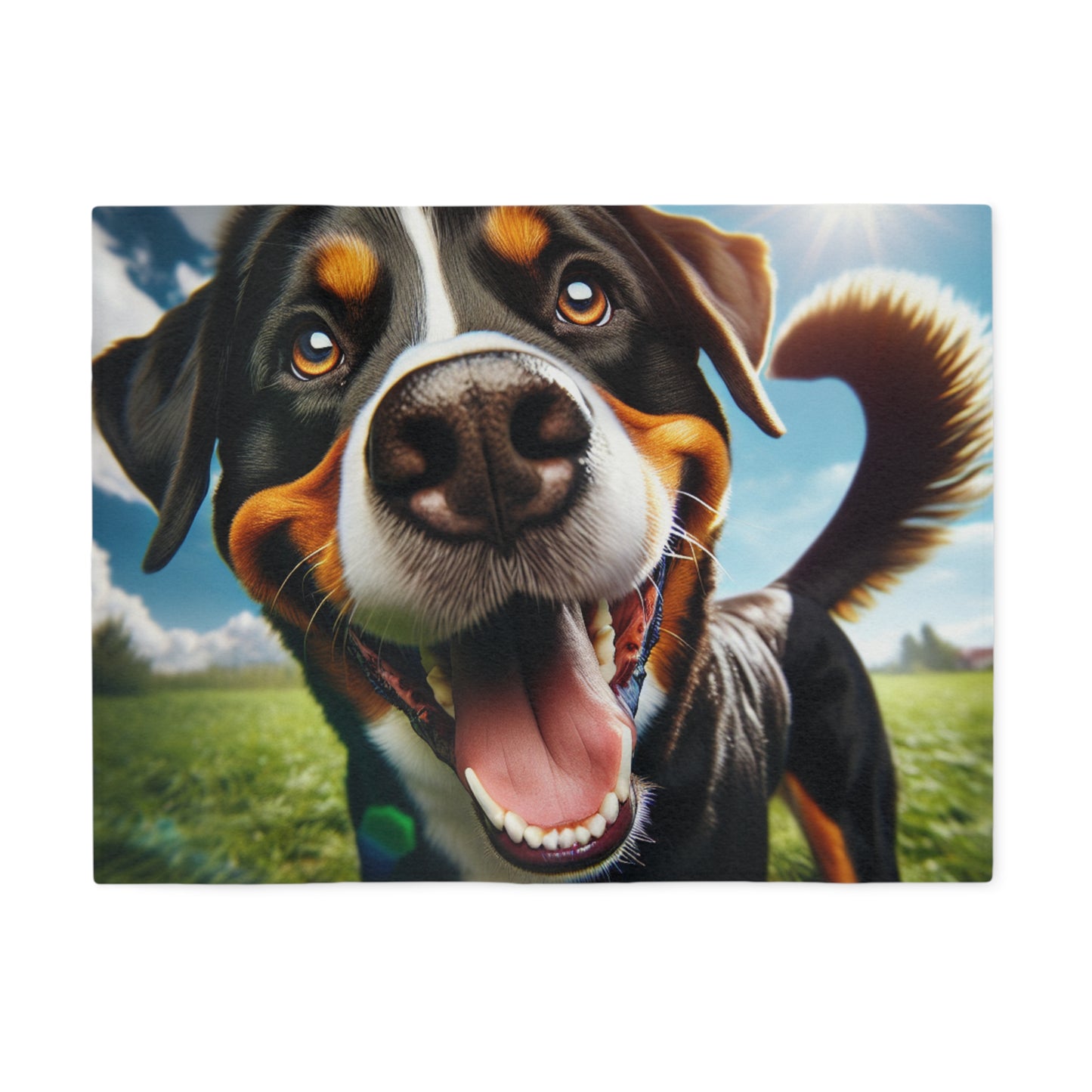 Greater Swiss Mountain Dog Sweatshirt Blanket