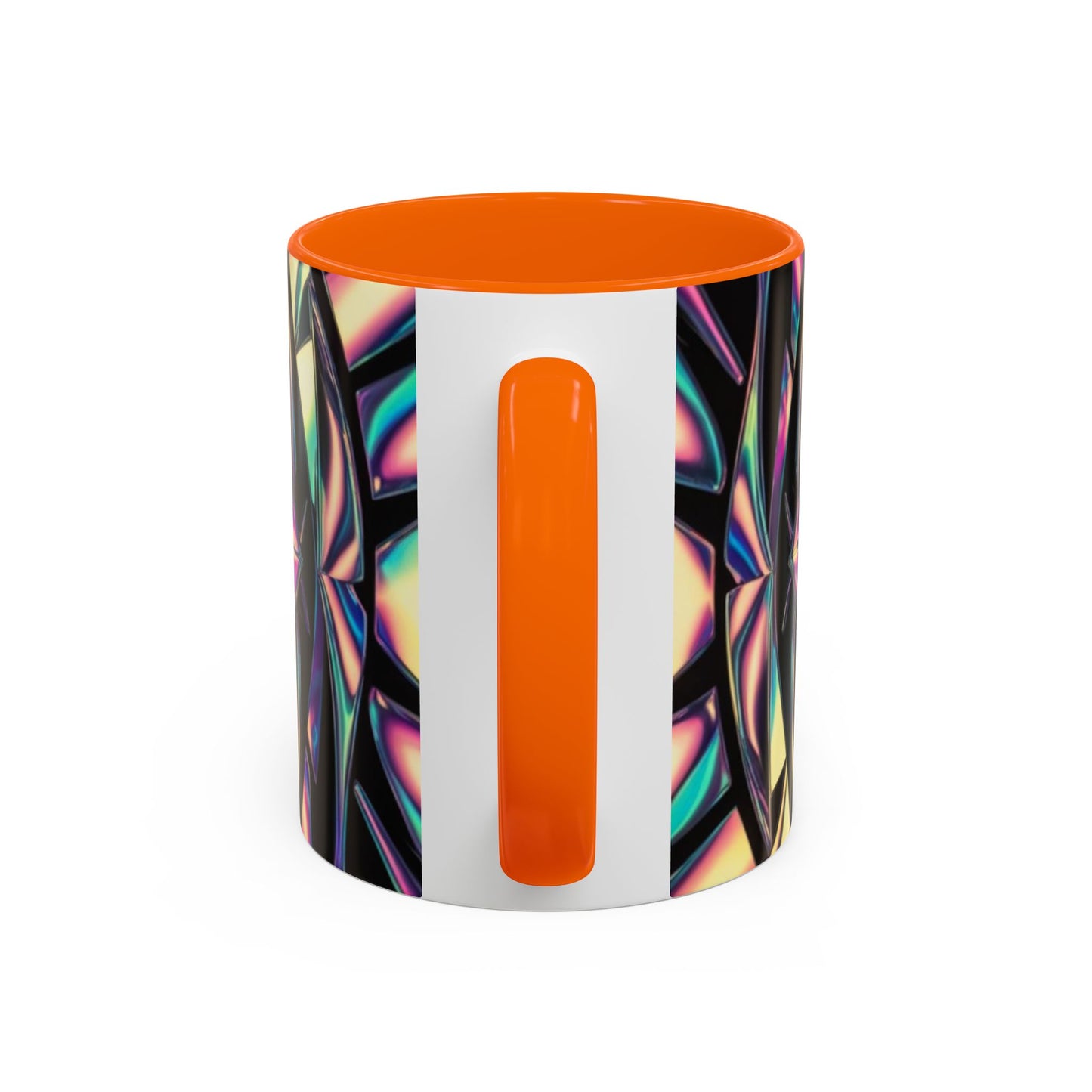 Optical Illusion Accent Mug – Ceramic Coffee Cup