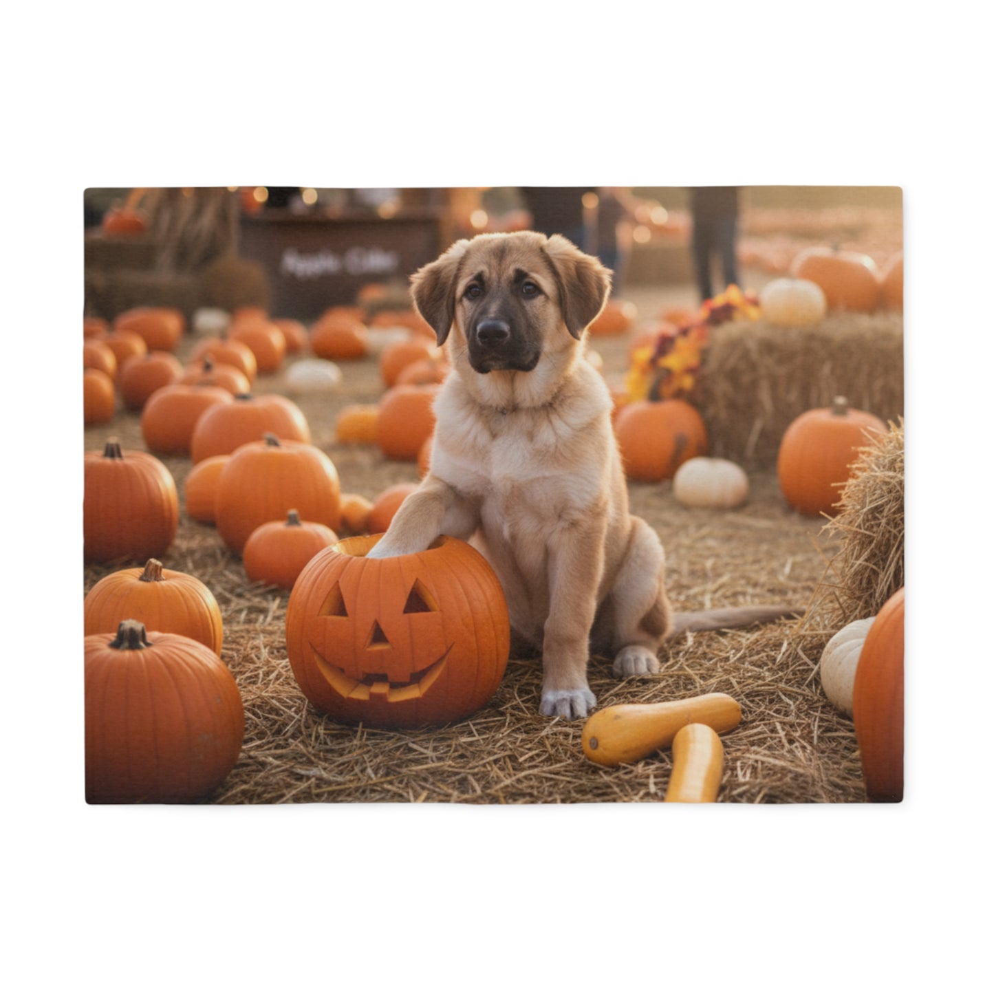 Autumn Pumpkin Patch Blanket
