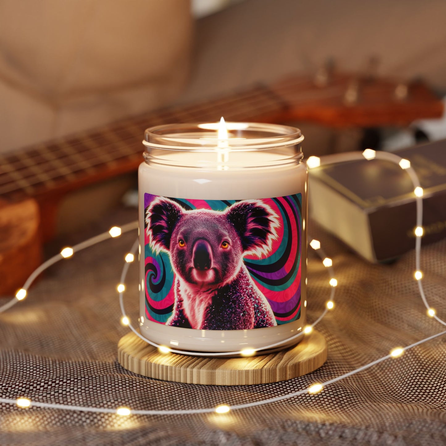 Psychedelic Koala- Scented Soy Candle, 9oz