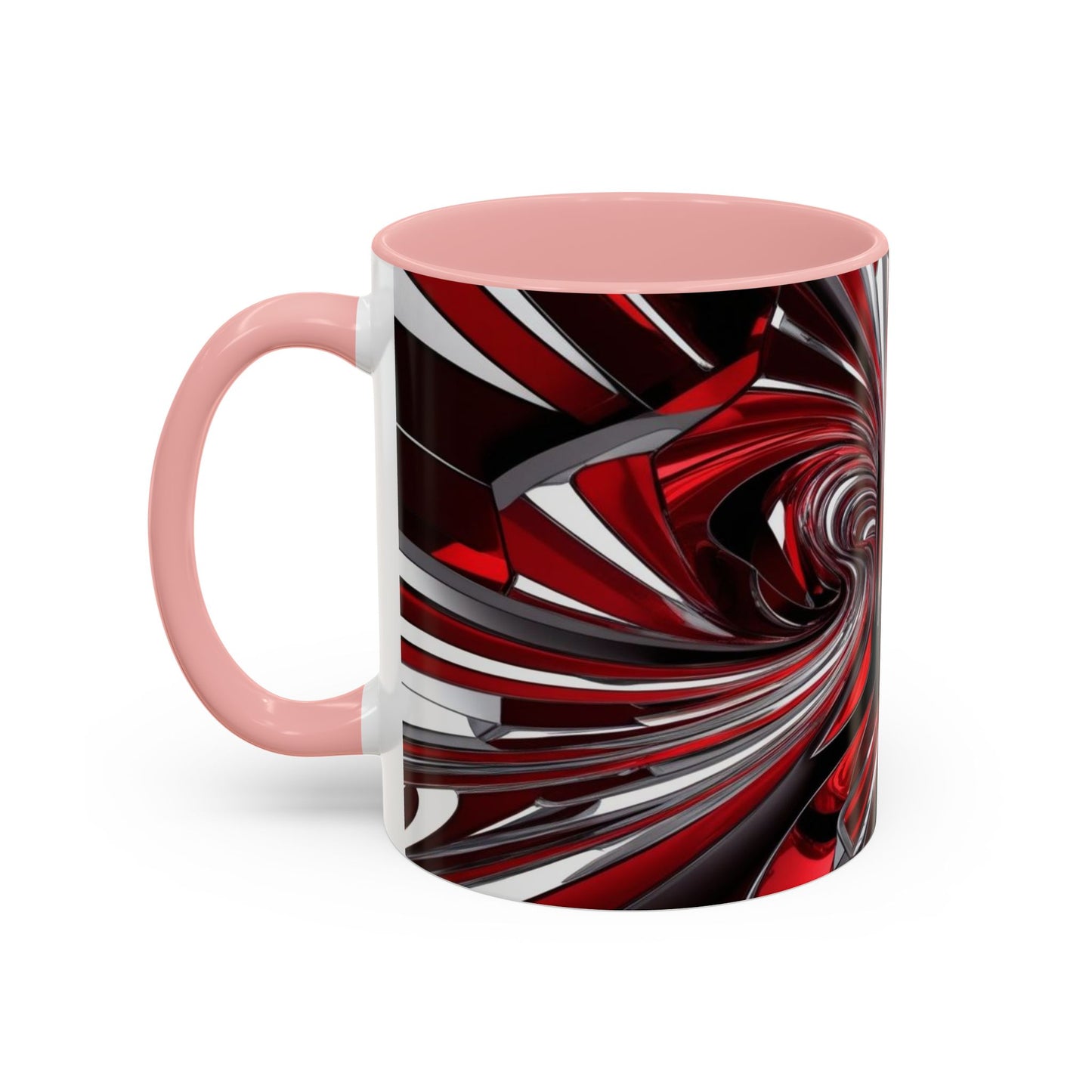 Optical Illusion Accent Mug – Ceramic Coffee Cup